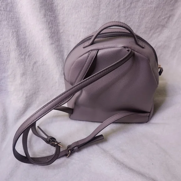 Kate Spade Taupe And Silver Backpack with Glitter Accent - Picture 4 of 8